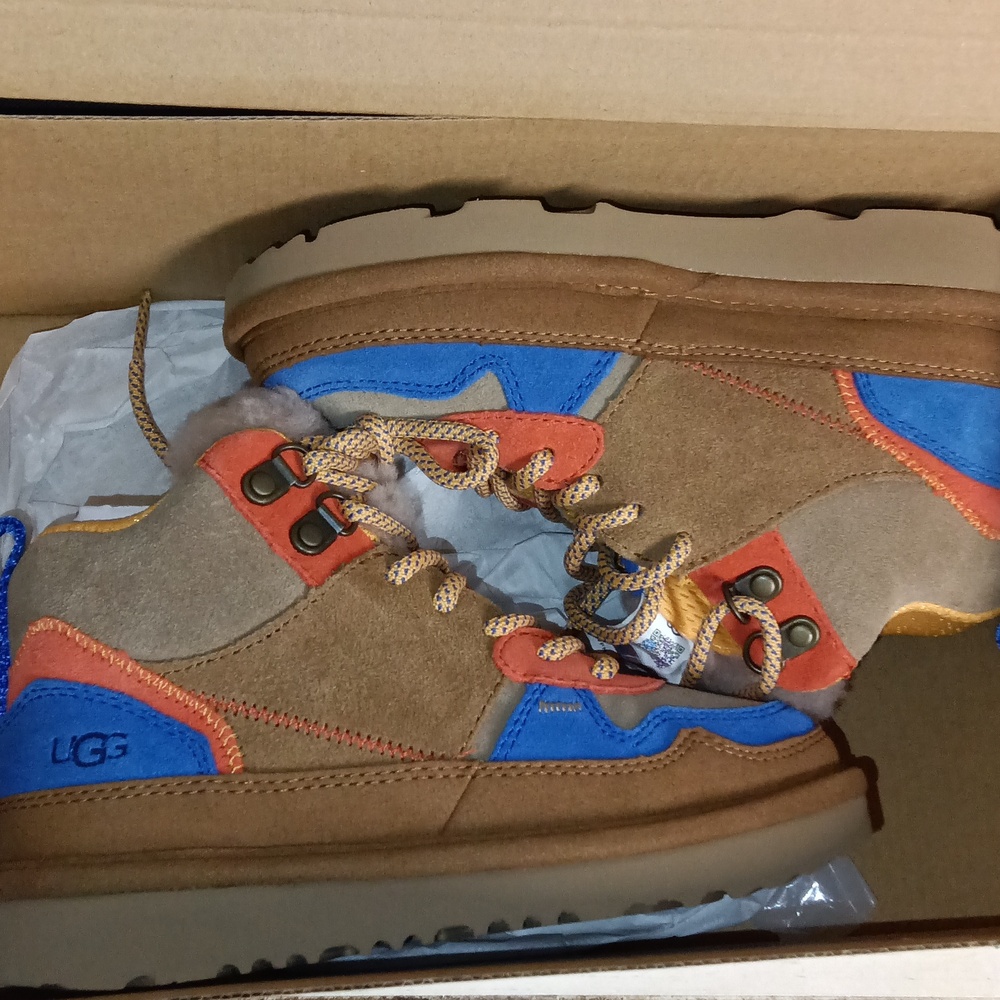 Brand New UGG Kids Brown and Blue Boots